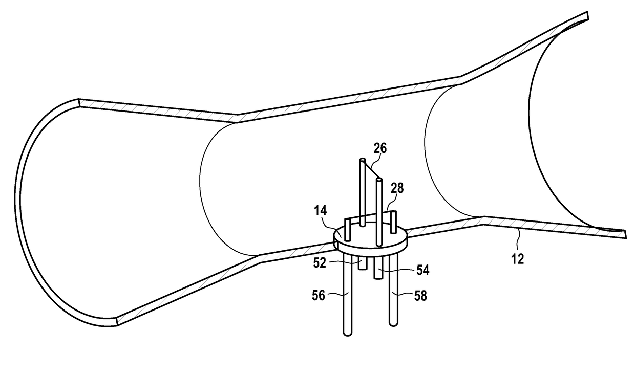 Anesthesia apparatus or ventilator with a hot wire sensor, hot wire sensor and hot wire sensor module for a hot wire sensor