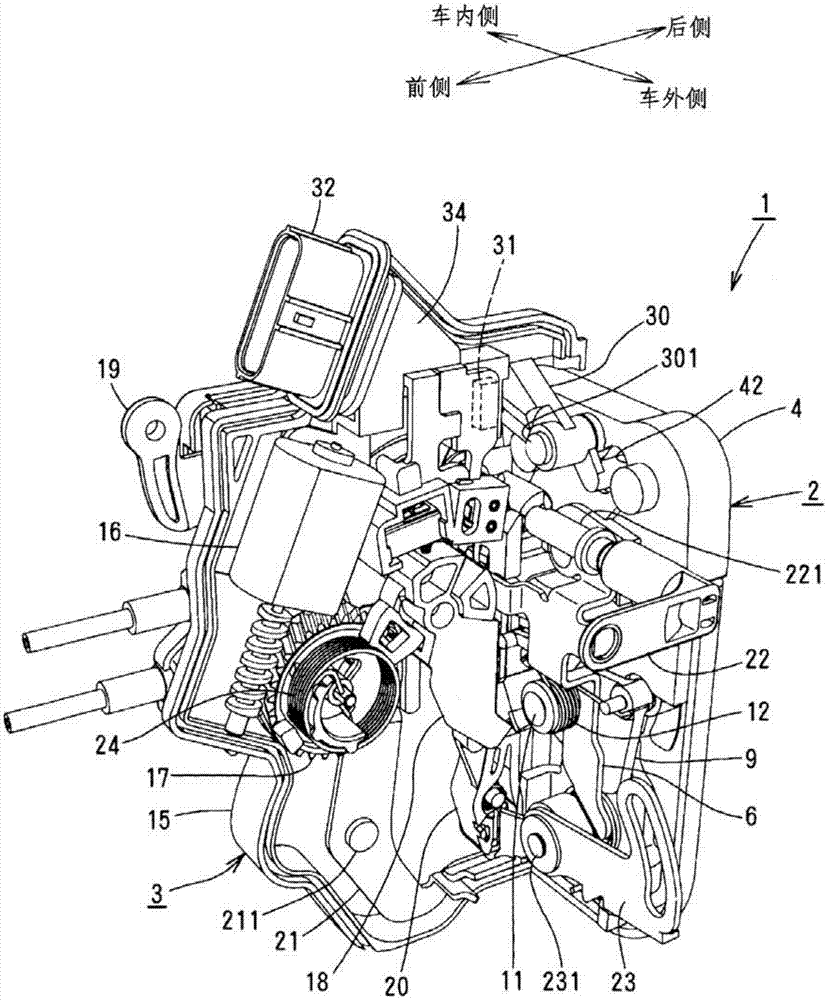 Vehicle door lock device