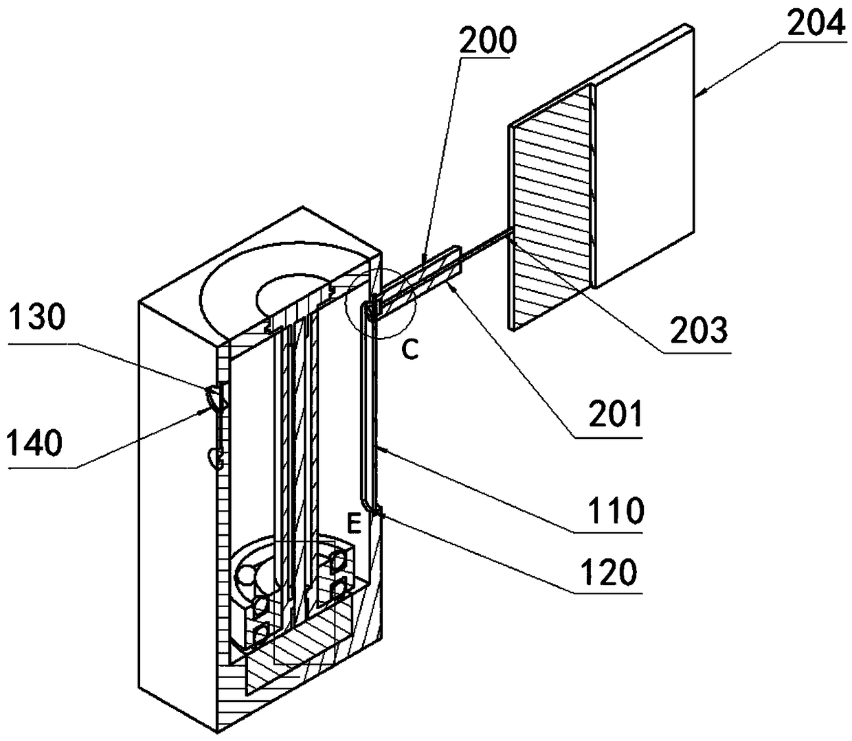 Bearing storage observing device