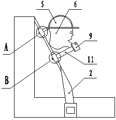 Protection device for preventing head and neck injury and method for using protection device