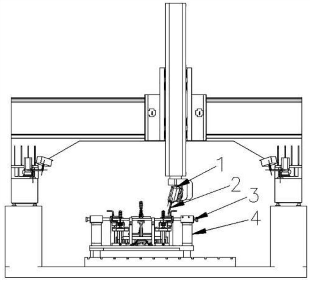 A tool path planning and automatic avoidance control system based on workpiece clamping