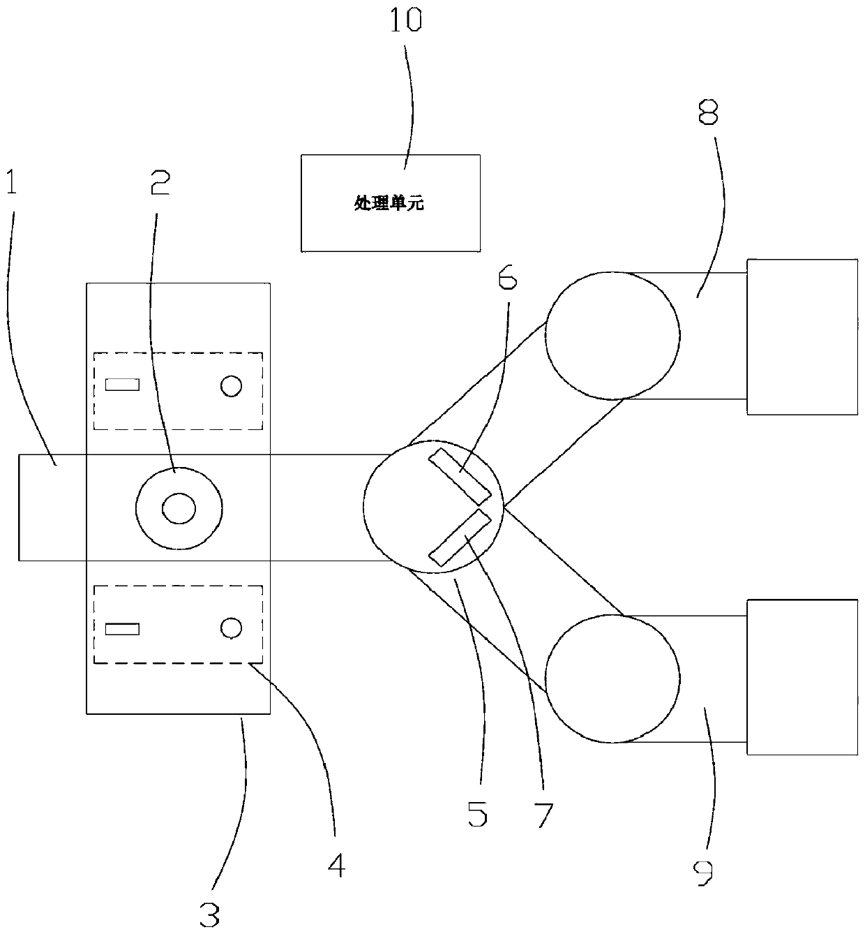 Battery pole piece scratch detection system and detection method