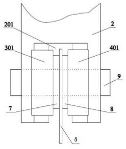 A clamping device for a metal thin plate high-temperature tensile sample and its application method