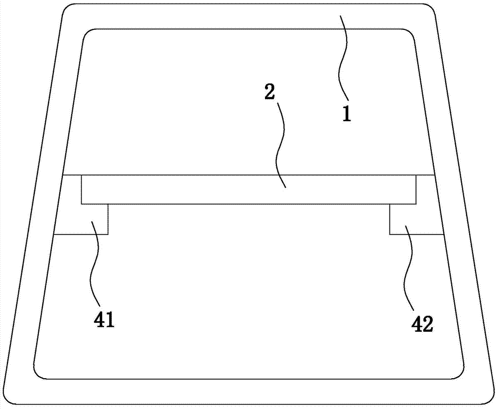 A luggage compartment structure with partitions