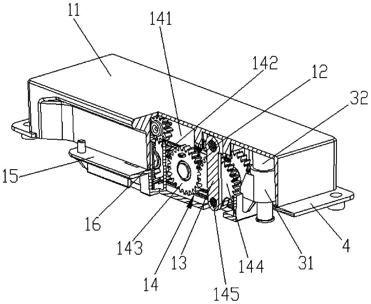 Vertical push-pull mechanism of lock