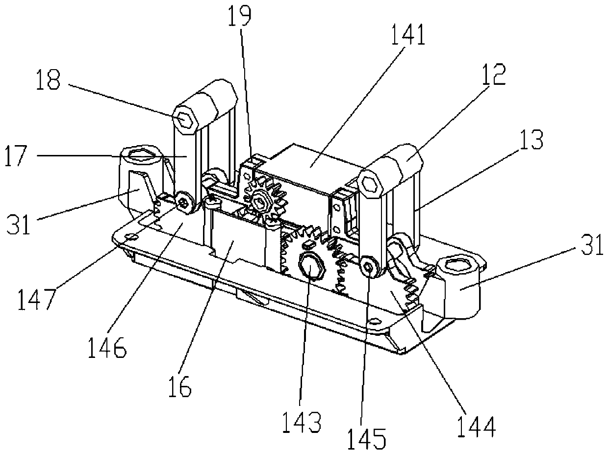 Vertical push-pull mechanism of lock