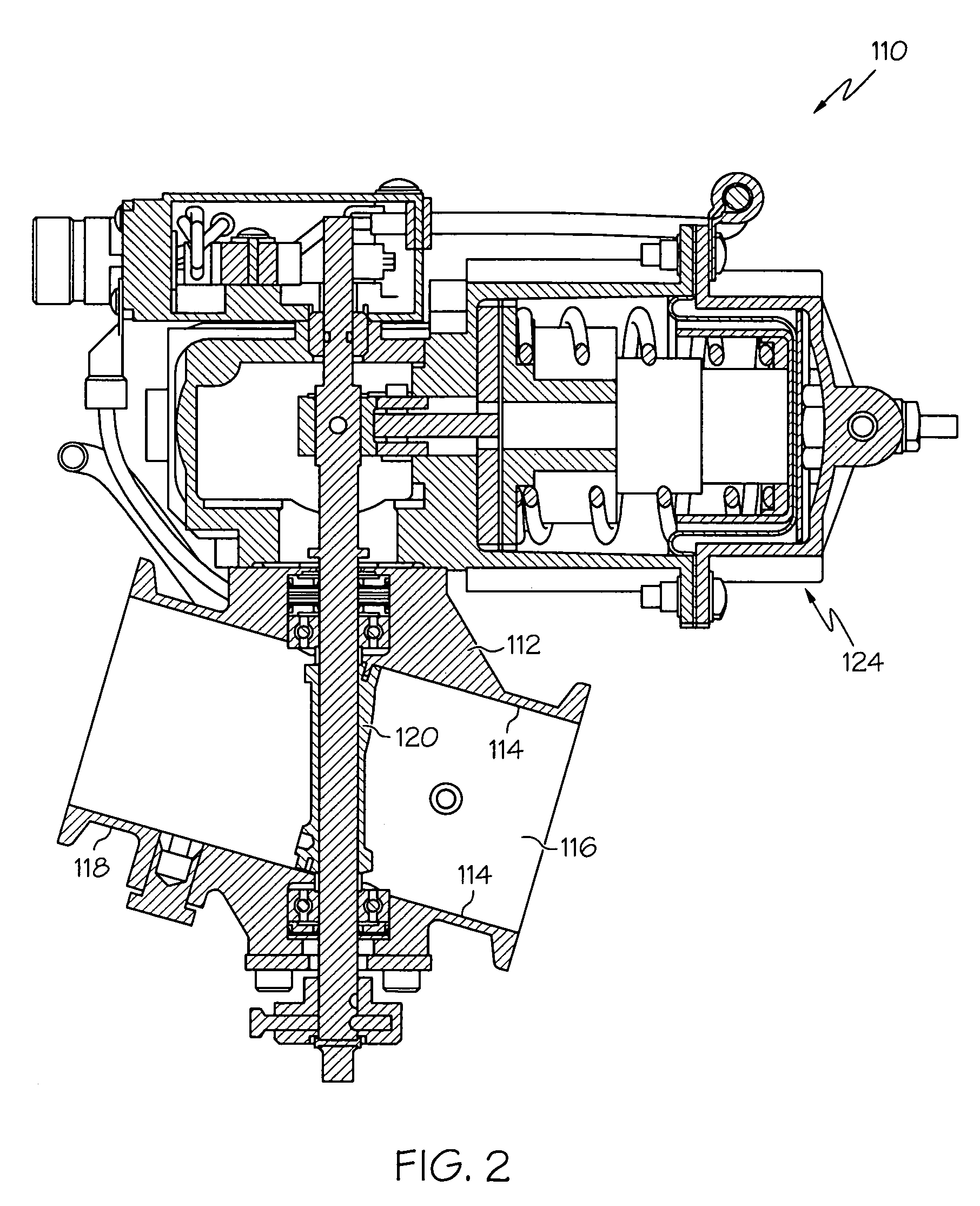 Butterfly valve assembly including a bearing assembly for serrated spline constraint