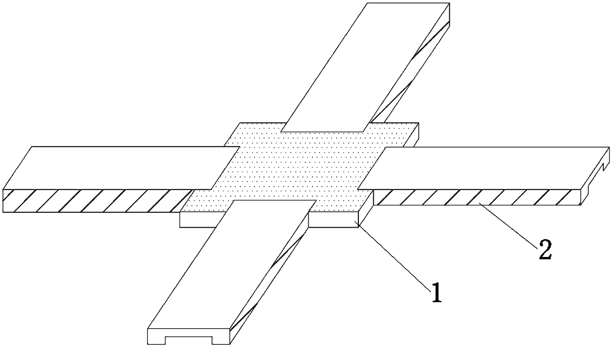 Building floor keel for interior decoration