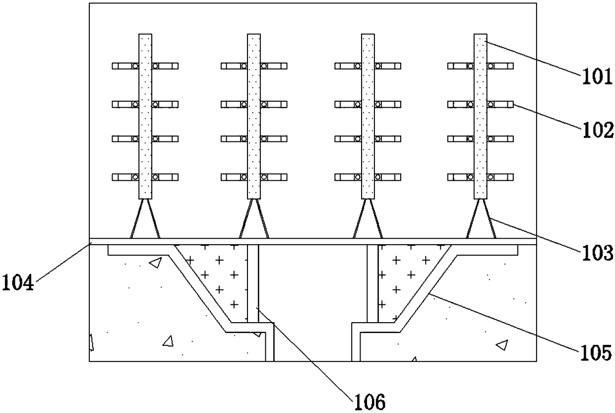 Building floor keel for interior decoration