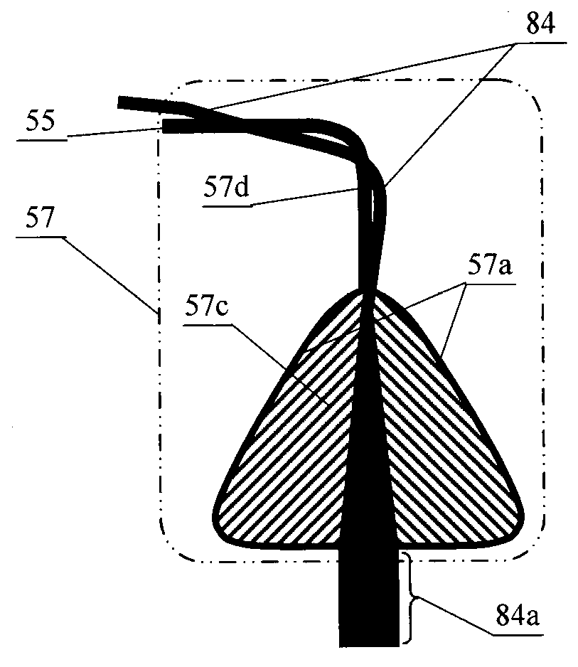 Composite filament spreading device and method for re-spreading upper and lower layers of spread and split filament and application thereof