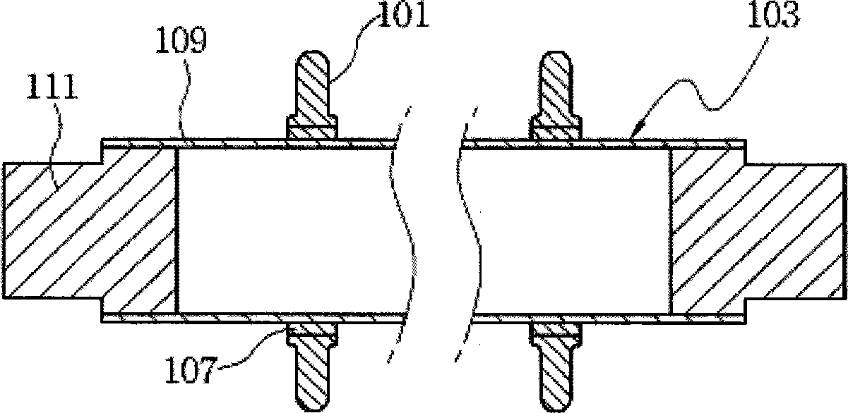 Connection method of transmission axle for precise transmission and bearing support part