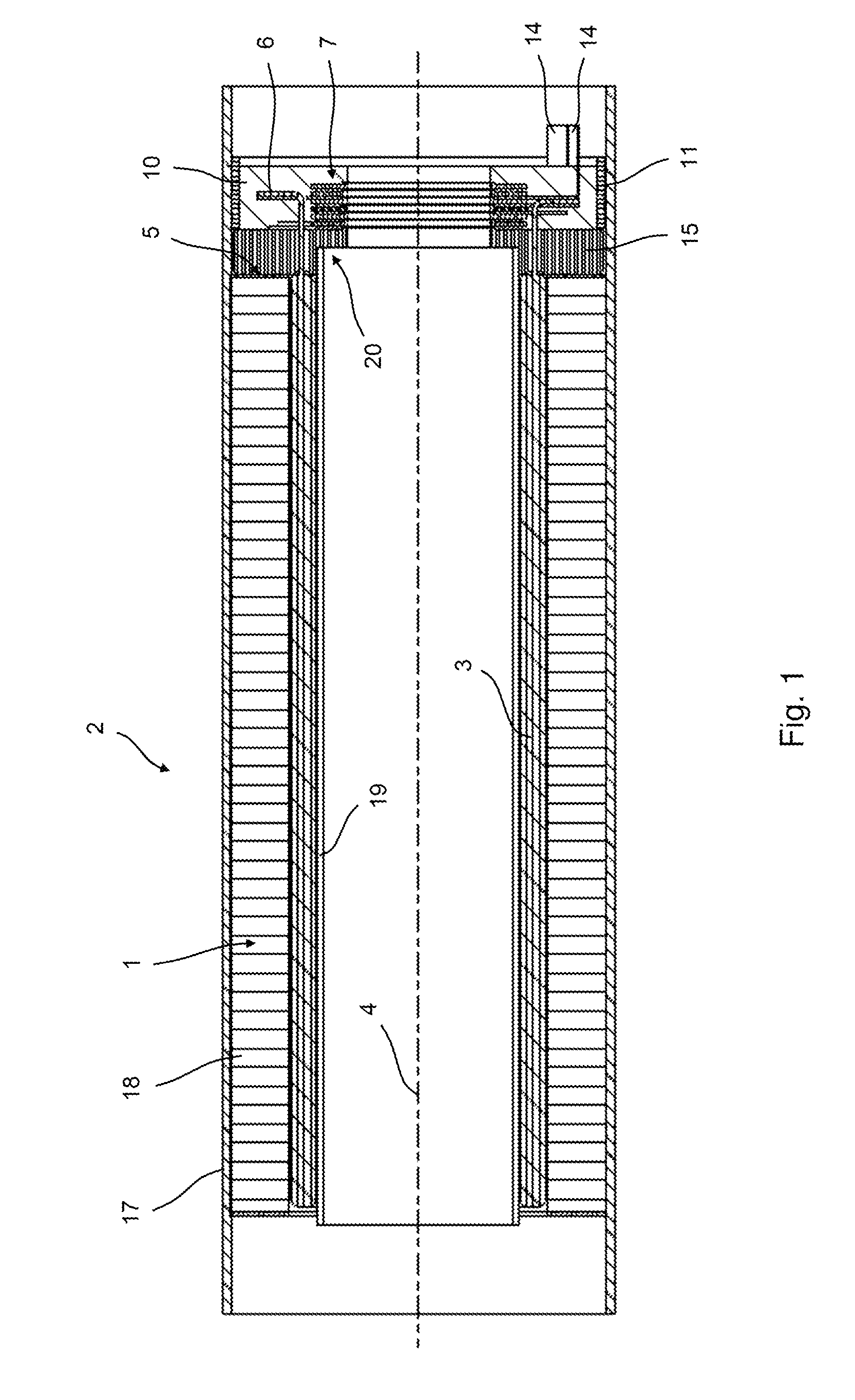 Stator for a high-temperature electric motor and electric motor