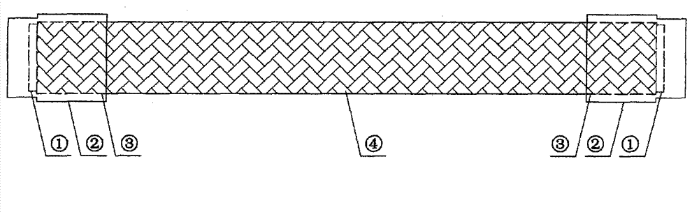 Cable shielding layer splicing method
