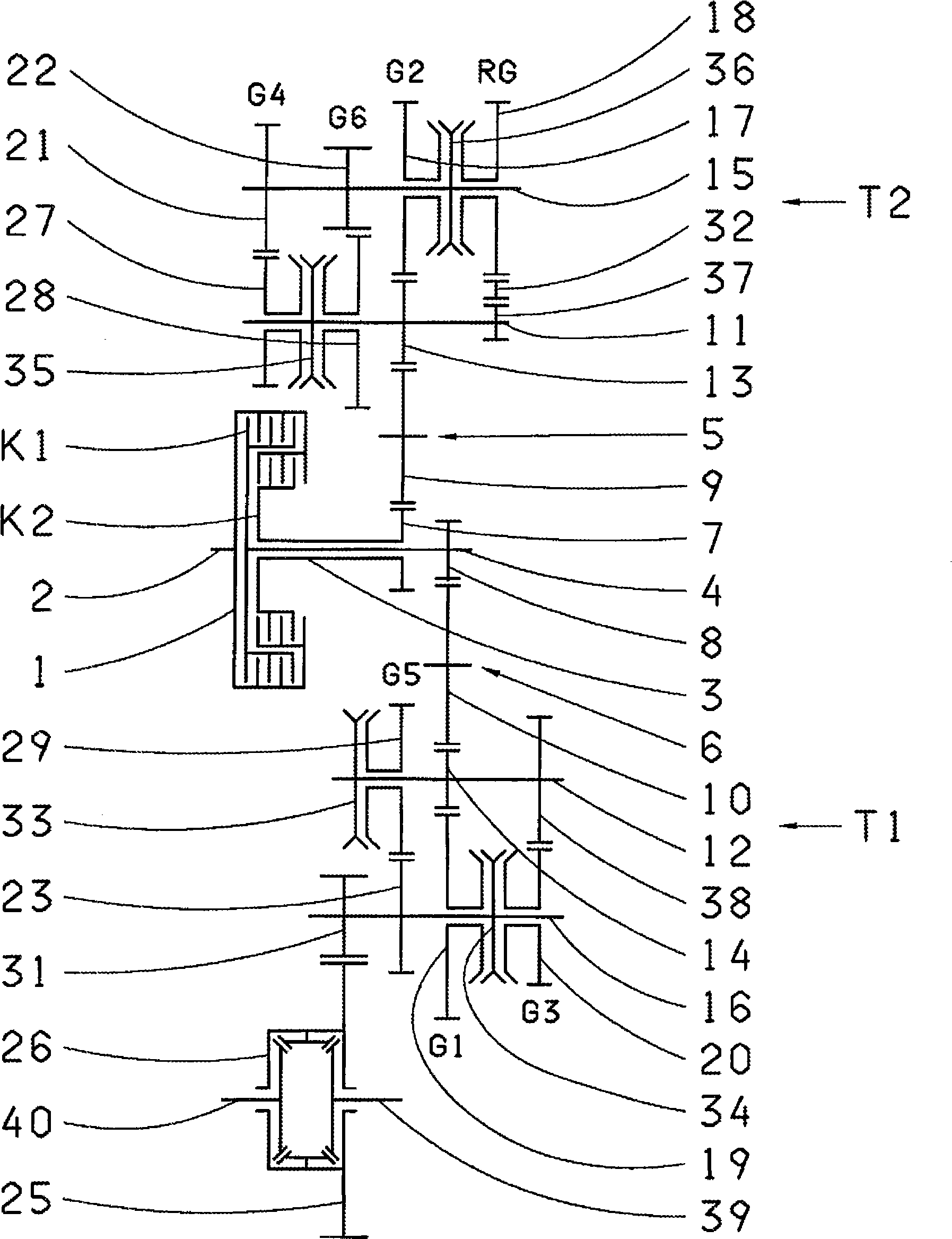 Dual clutch transmission