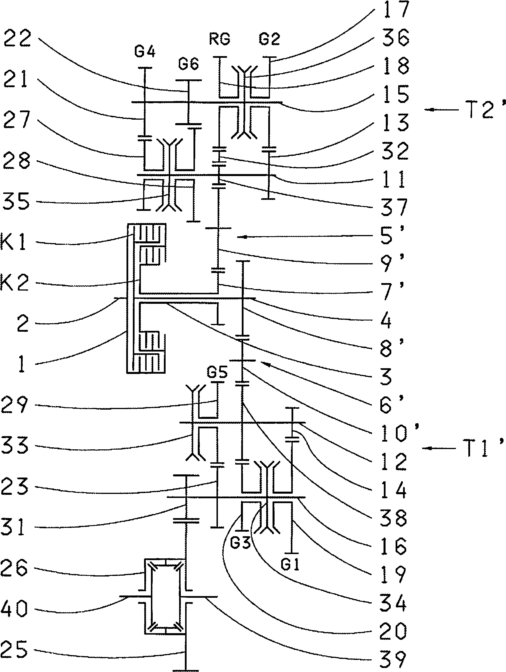 Dual clutch transmission