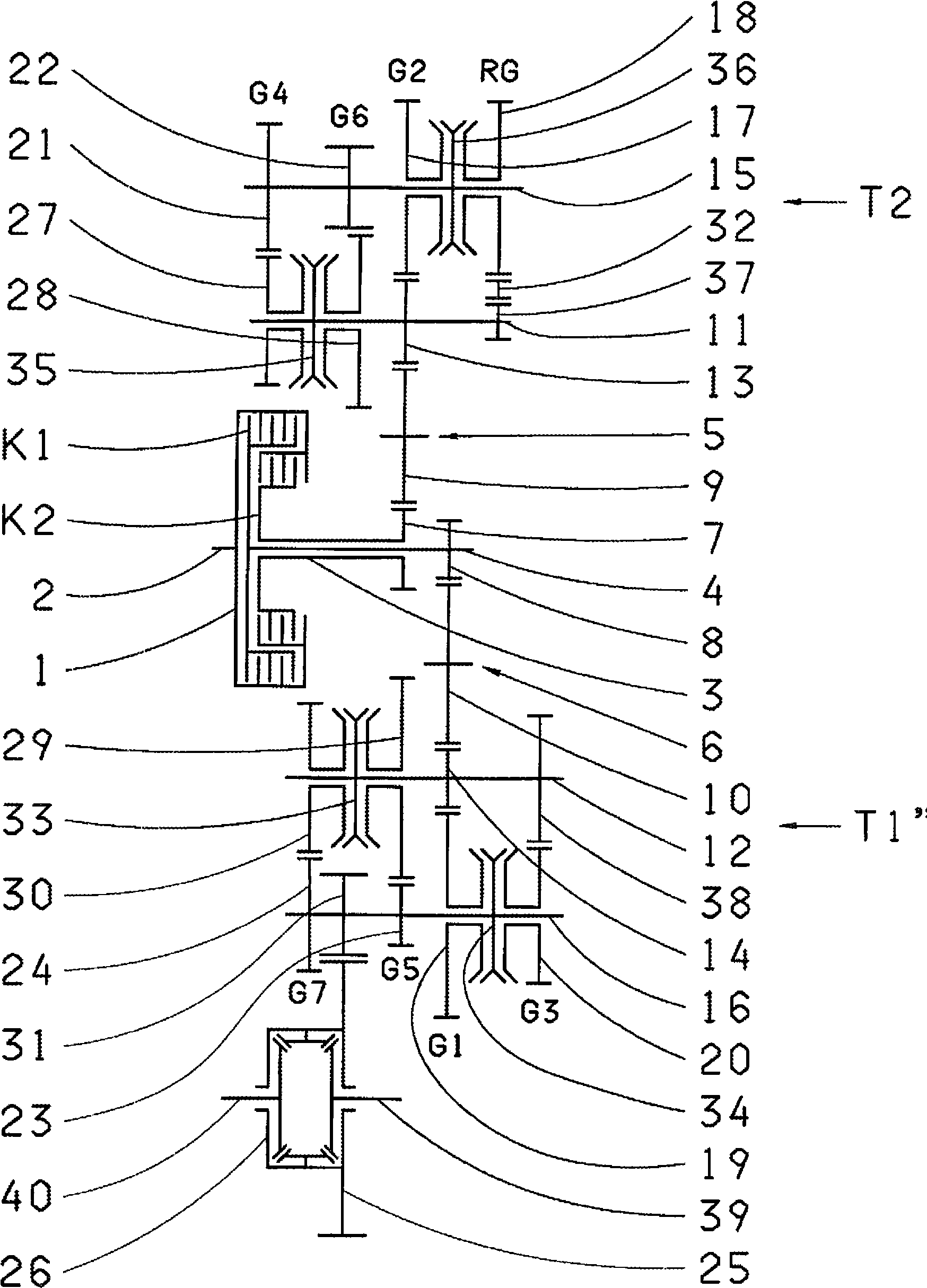 Dual clutch transmission