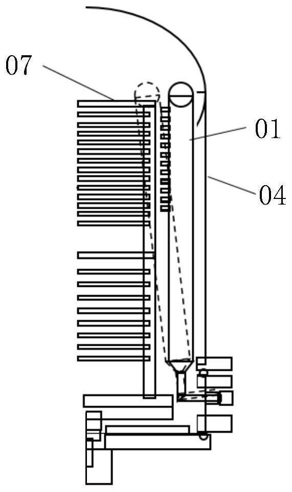 Adjusting device and semiconductor heat treatment equipment