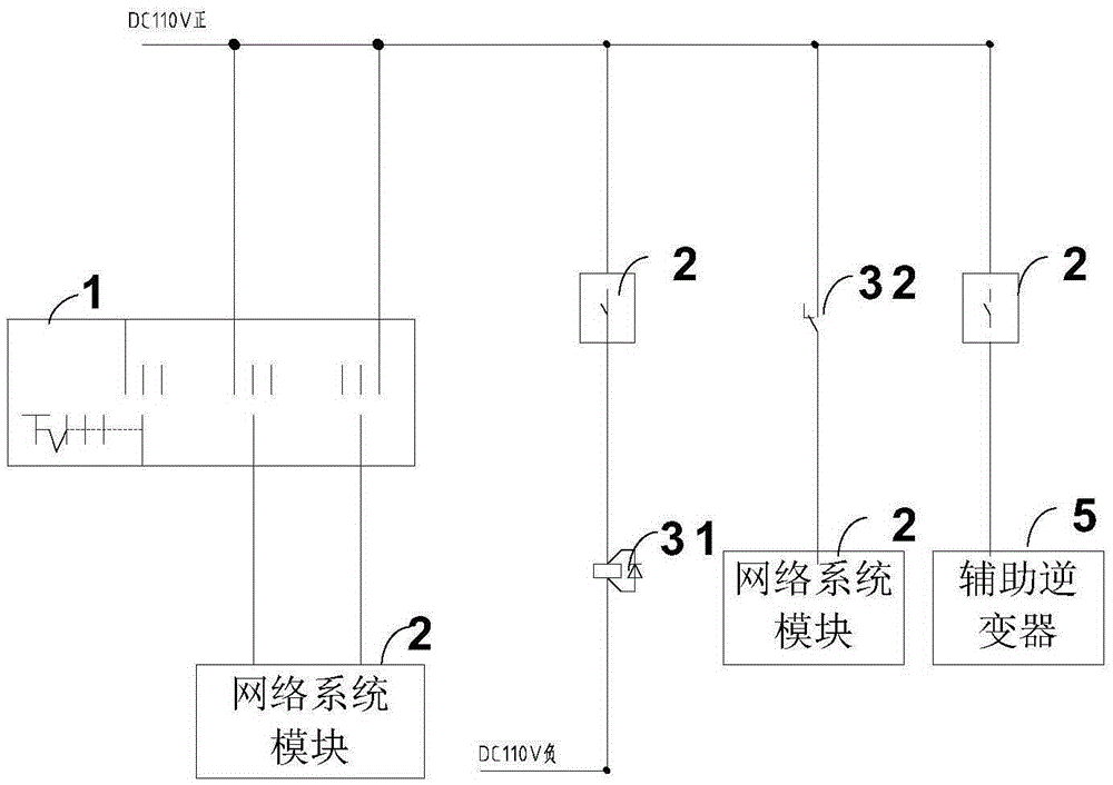 Storage battery charging control system and device of storage battery electric engineering vehicle
