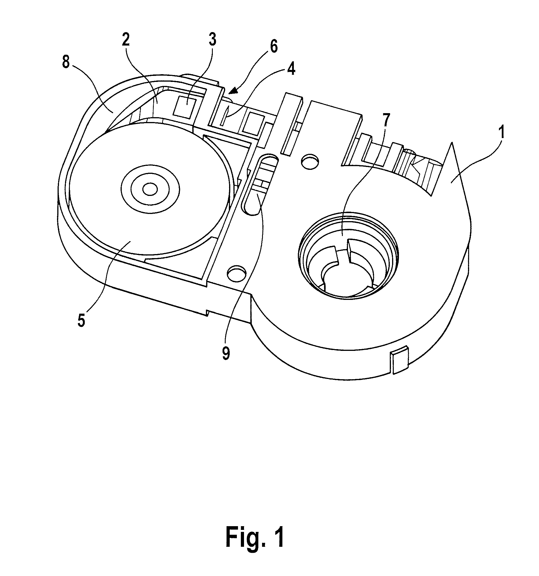 Tape cassette for a medical handheld device