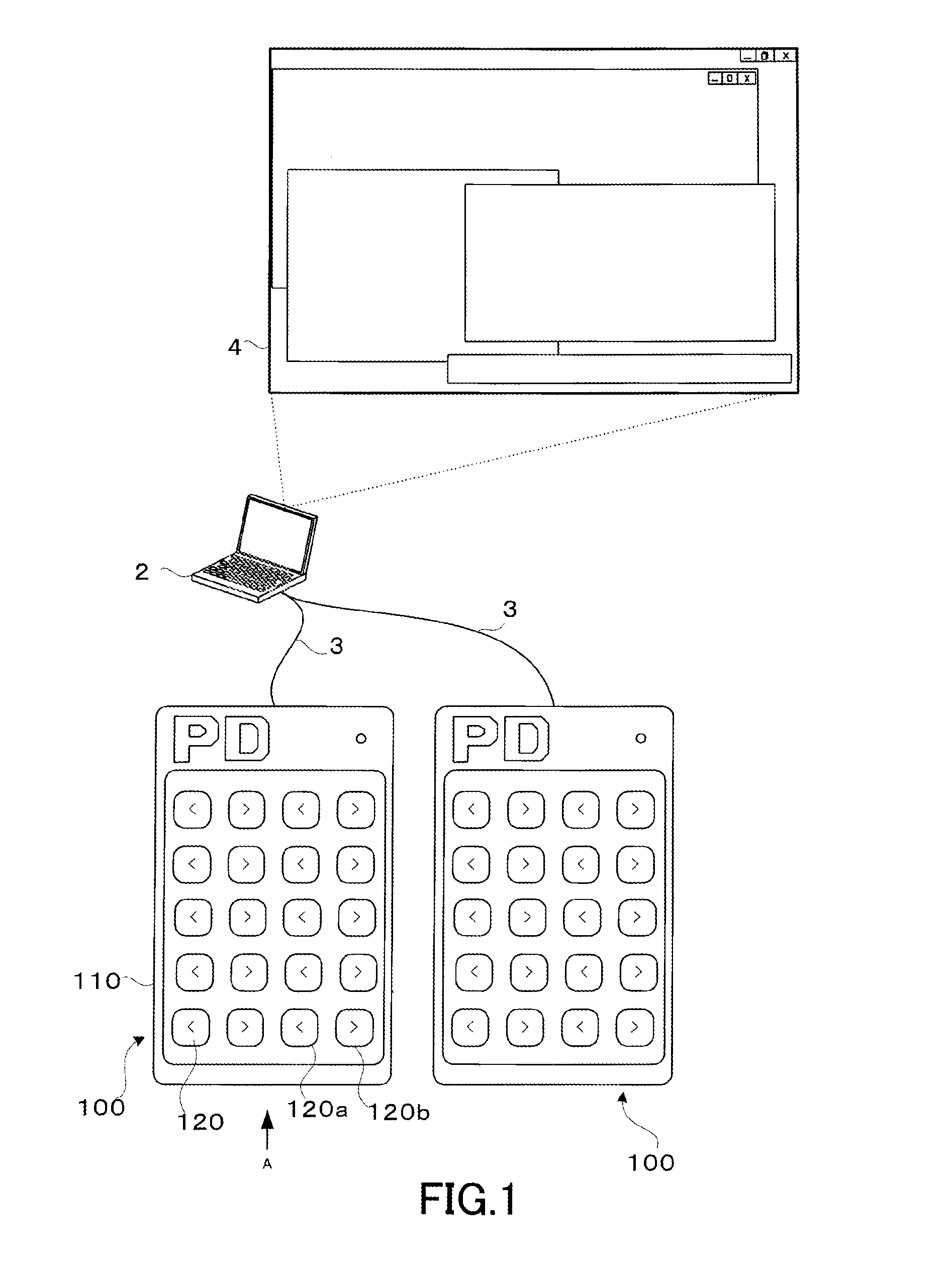 Controller provided with touch detection device