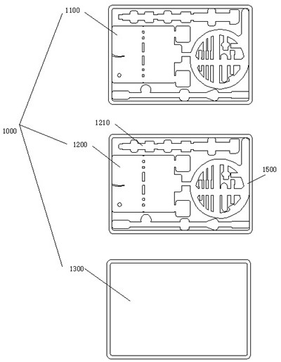 Packaging device for pleuroperitoneal cavity puncture drainage system