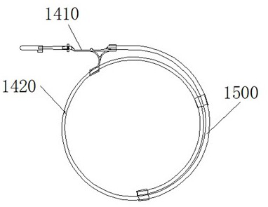 Packaging device for pleuroperitoneal cavity puncture drainage system