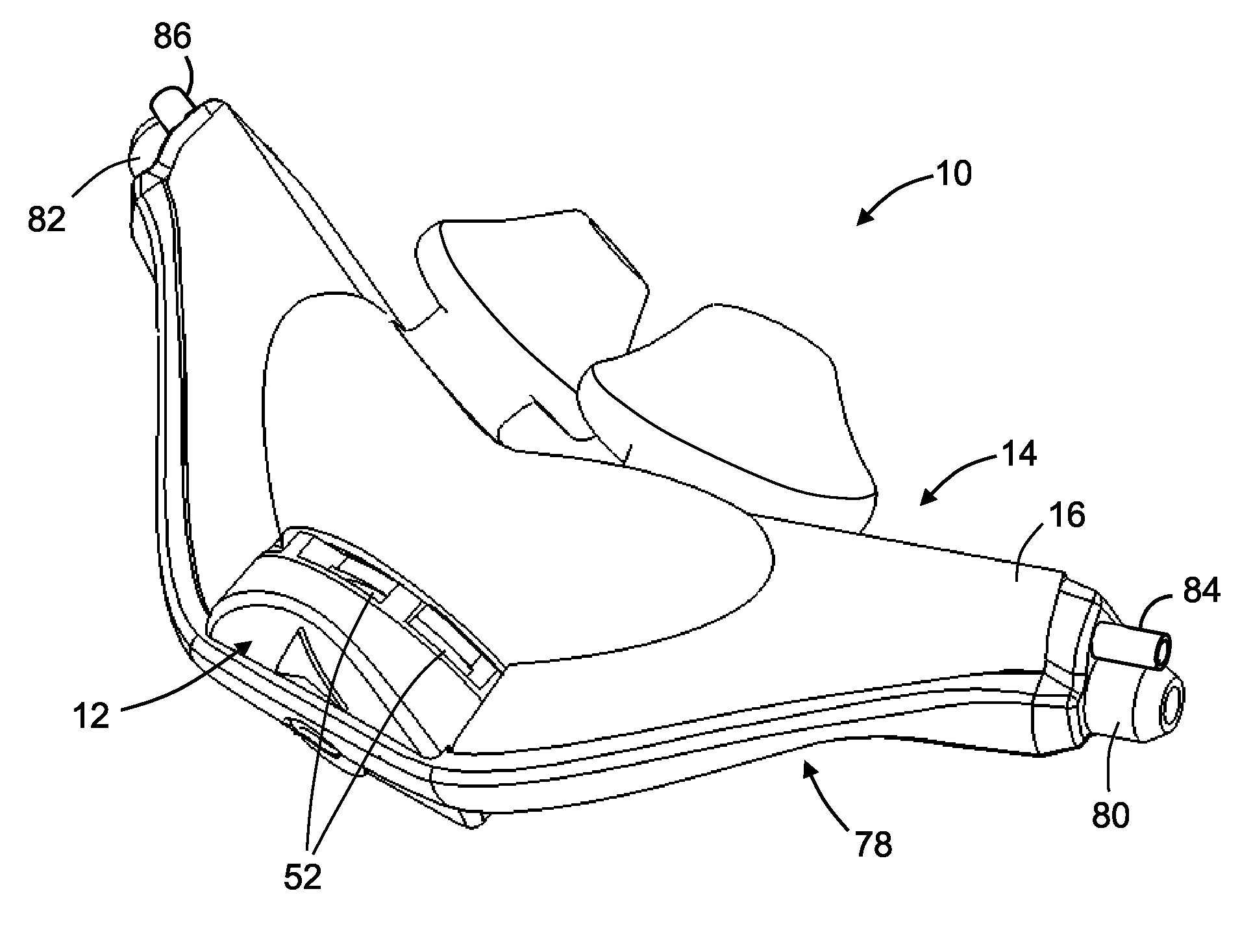 Ventilation mask with integrated piloted exhalation valve