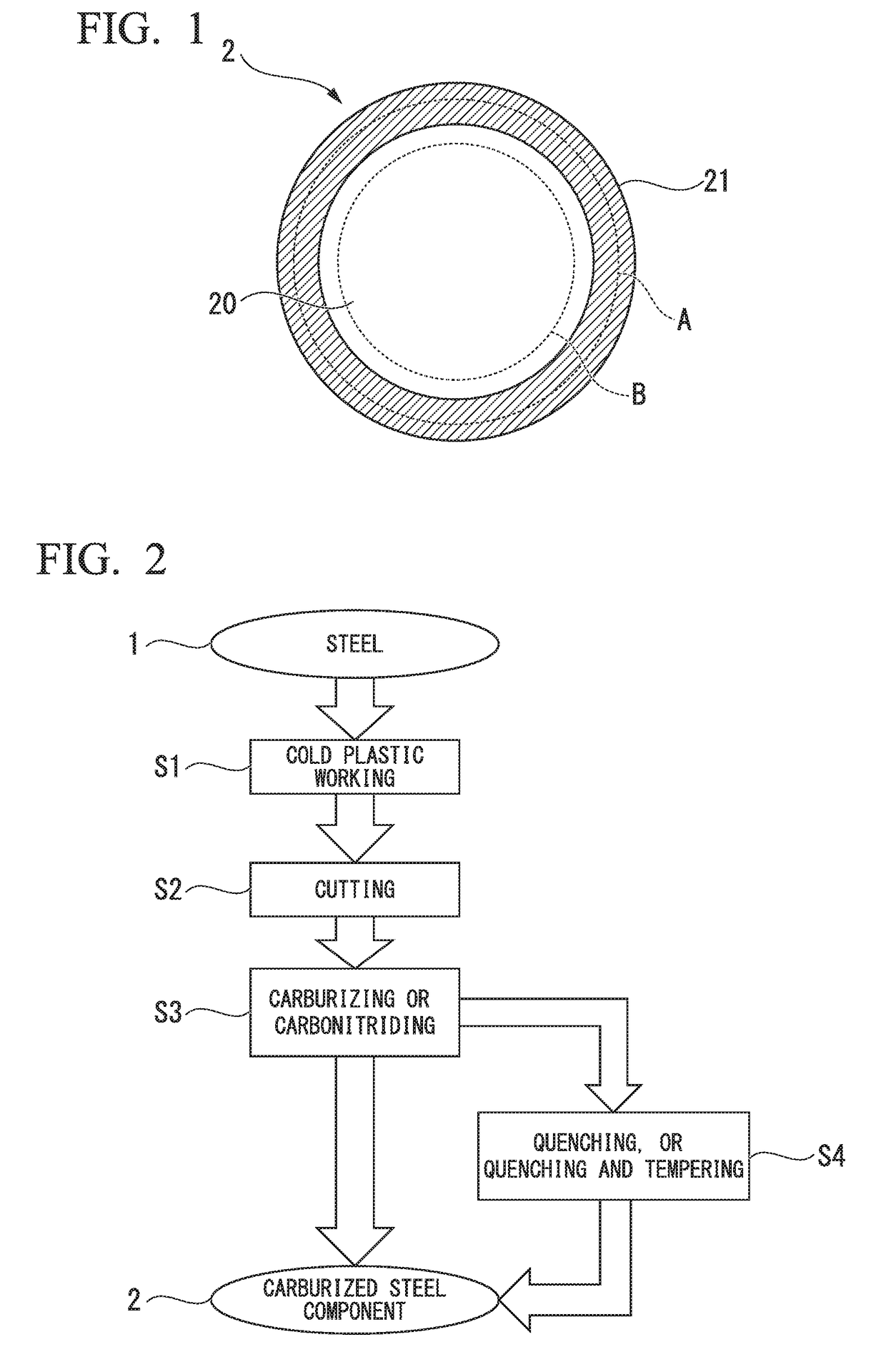 Steel, carburized steel component, and method for manufacturing carburized steel component
