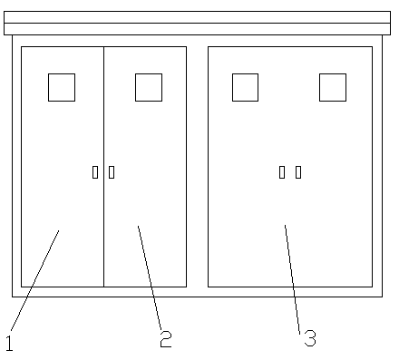 Combined-type power transformation cabinet