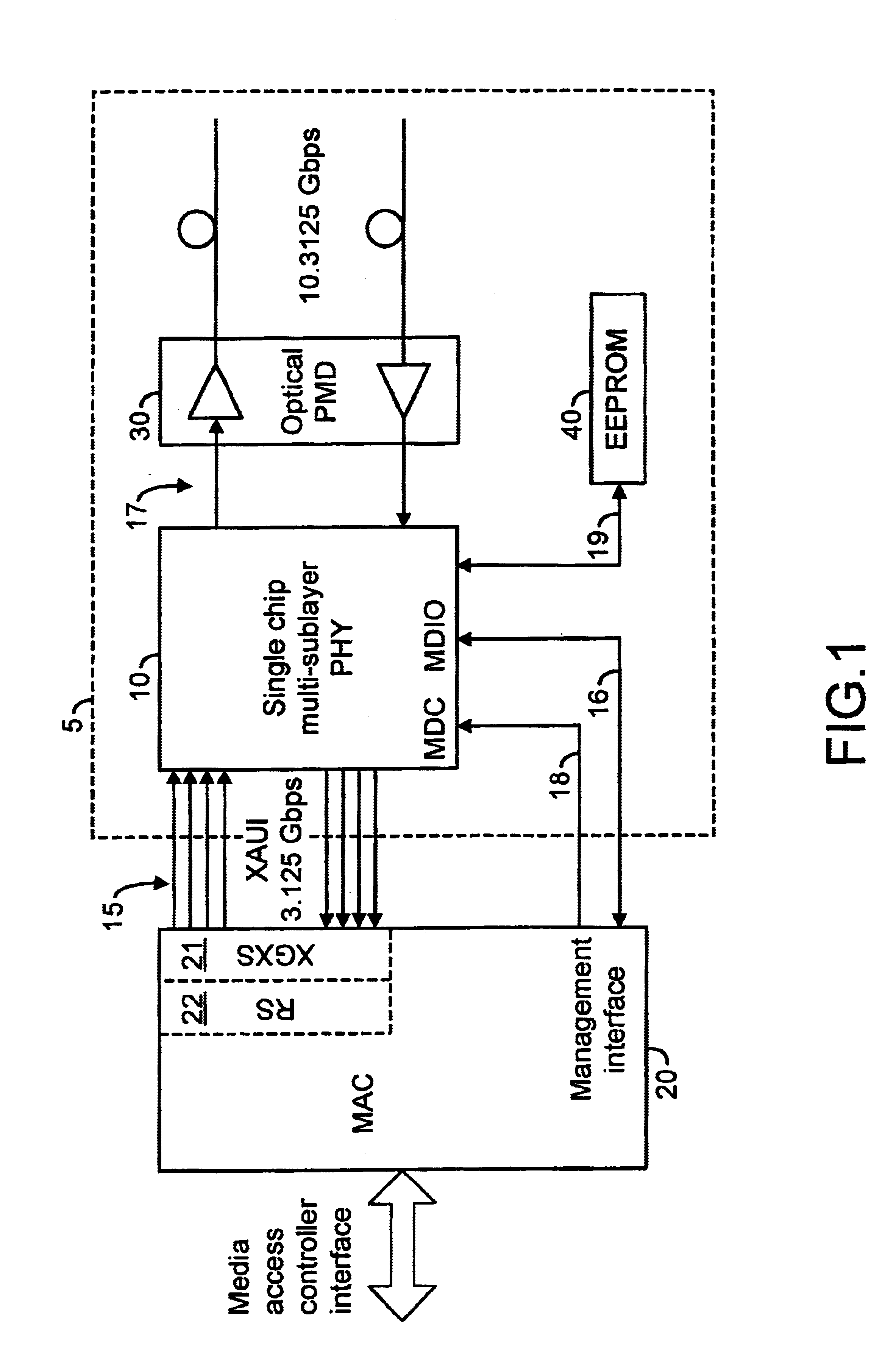 Transceiver having shadow memory facilitating on-transceiver collection and communication of local parameters