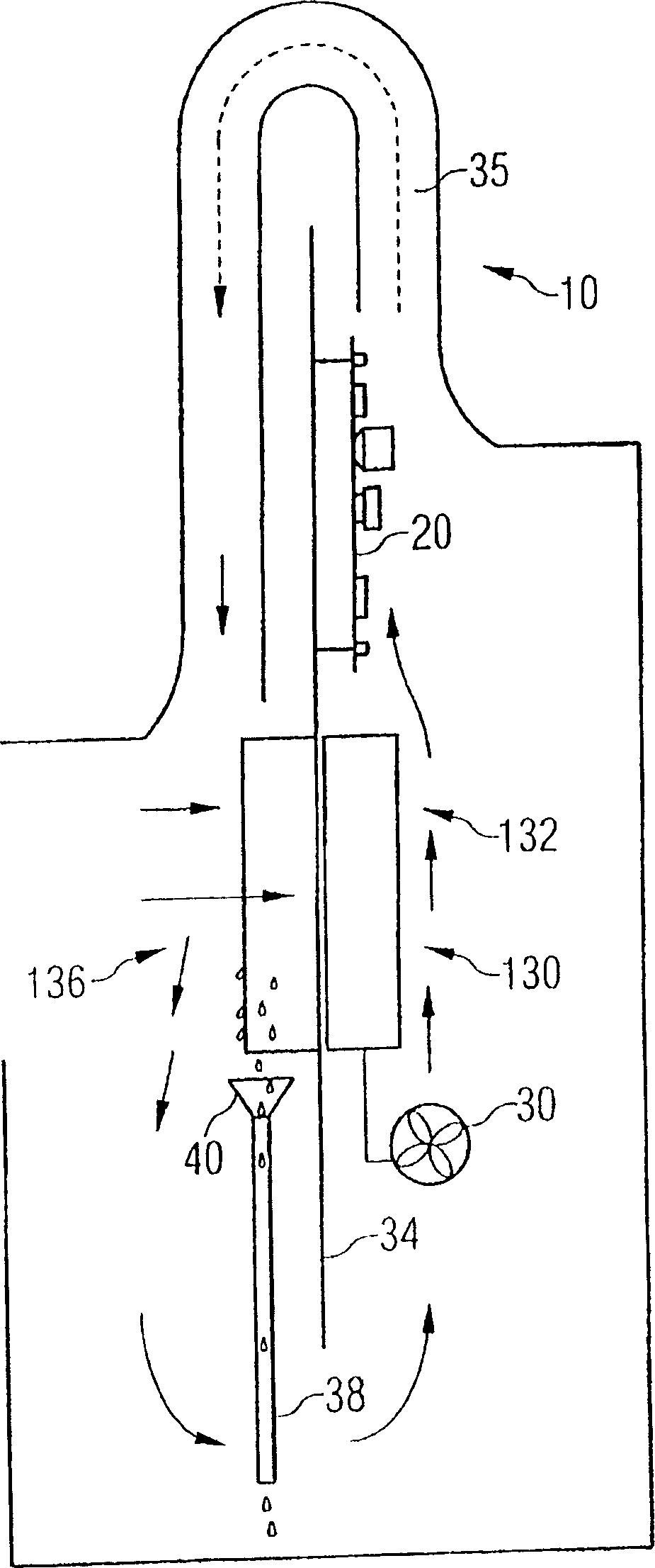 Switch cabinet for a wind turbine and method for operating wing turbine
