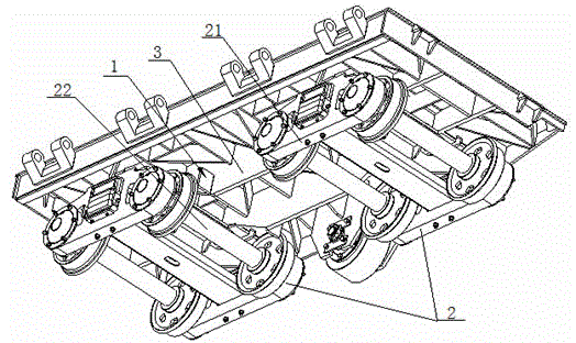Method for limiting and protecting wheel sets of 10m&lt;3&gt; underground mine cars