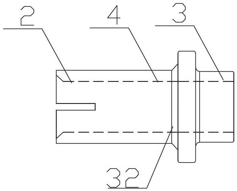 An anti-displacement blind rivet bolt and connection structure