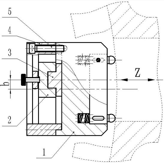 Eccentricity measuring device for three-eccentric center butterfly valve body