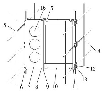 Heat preservation integrated wall body non-dismantling formwork capable of being connected quickly