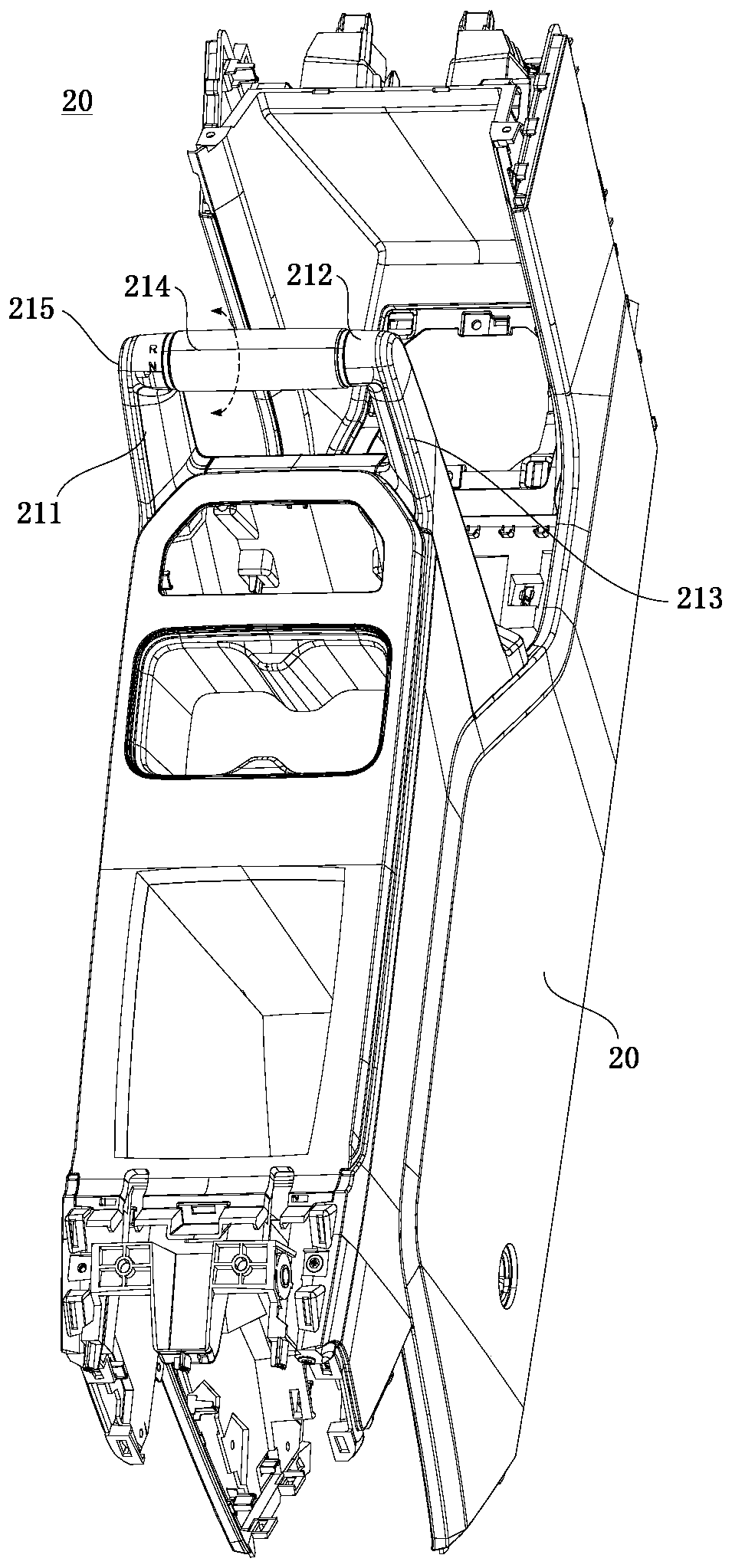 Gear shift assembly and automobile