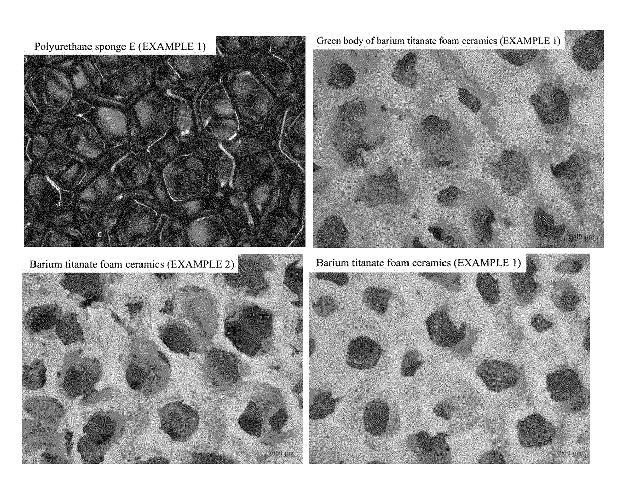 Barium titanate foam ceramics and preparation method thereof