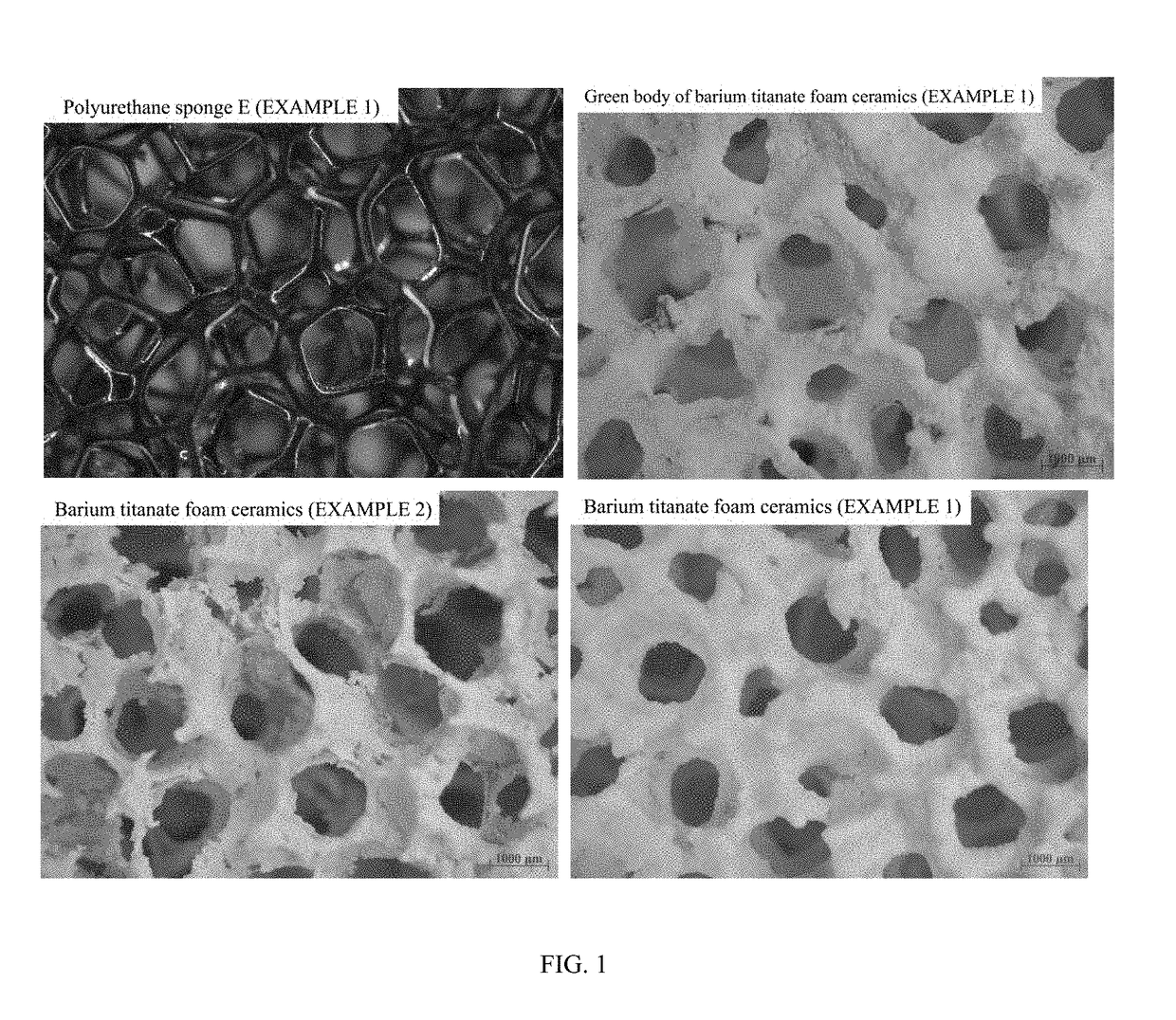 Barium titanate foam ceramics and preparation method thereof