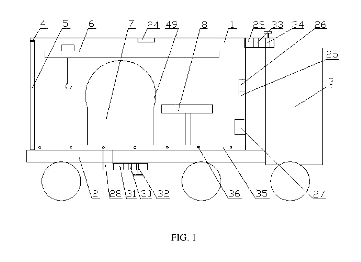 Mobile-type power equipment maintenance device