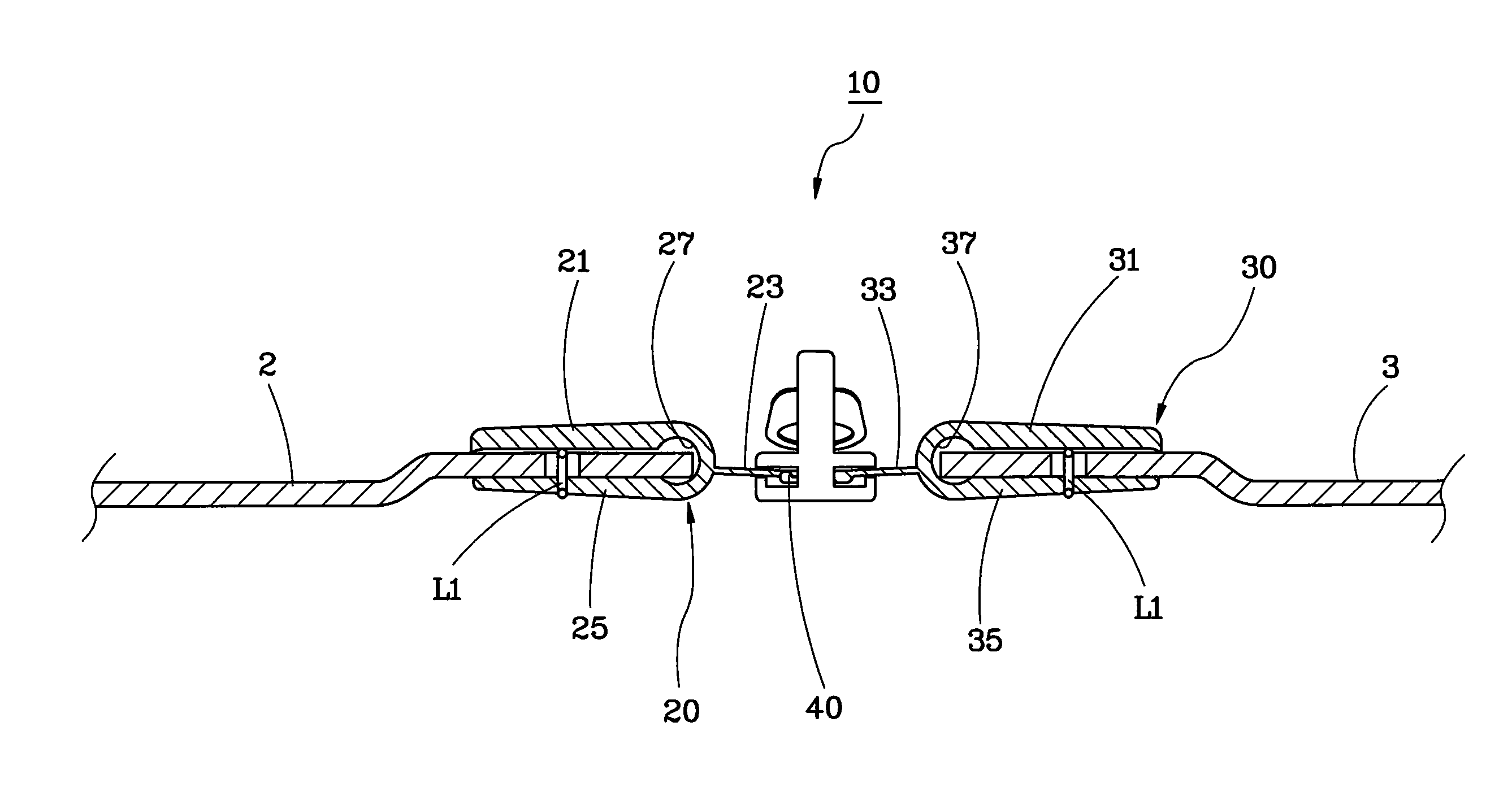 Zipper for luggage and luggage using the same