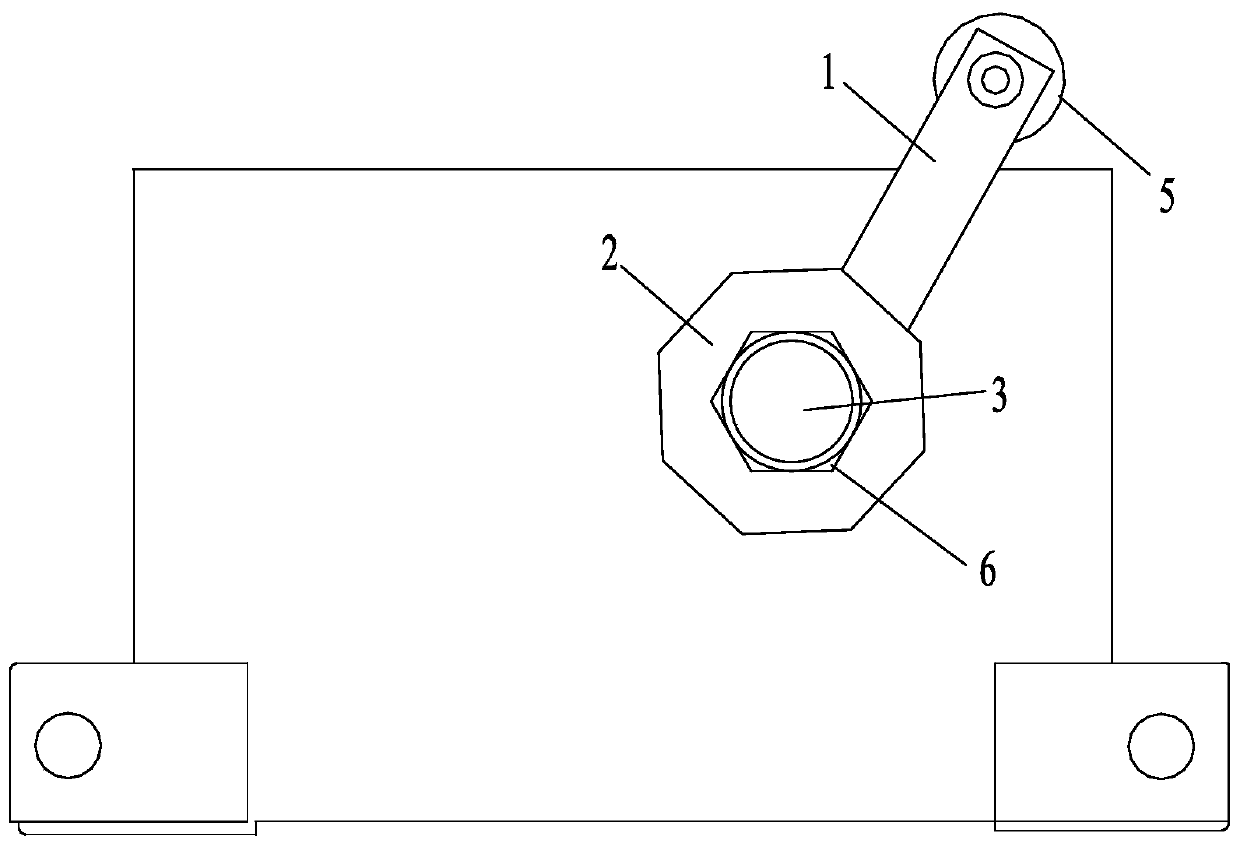 An adjustable mechanical travel limit contact, device and contact adjustment method