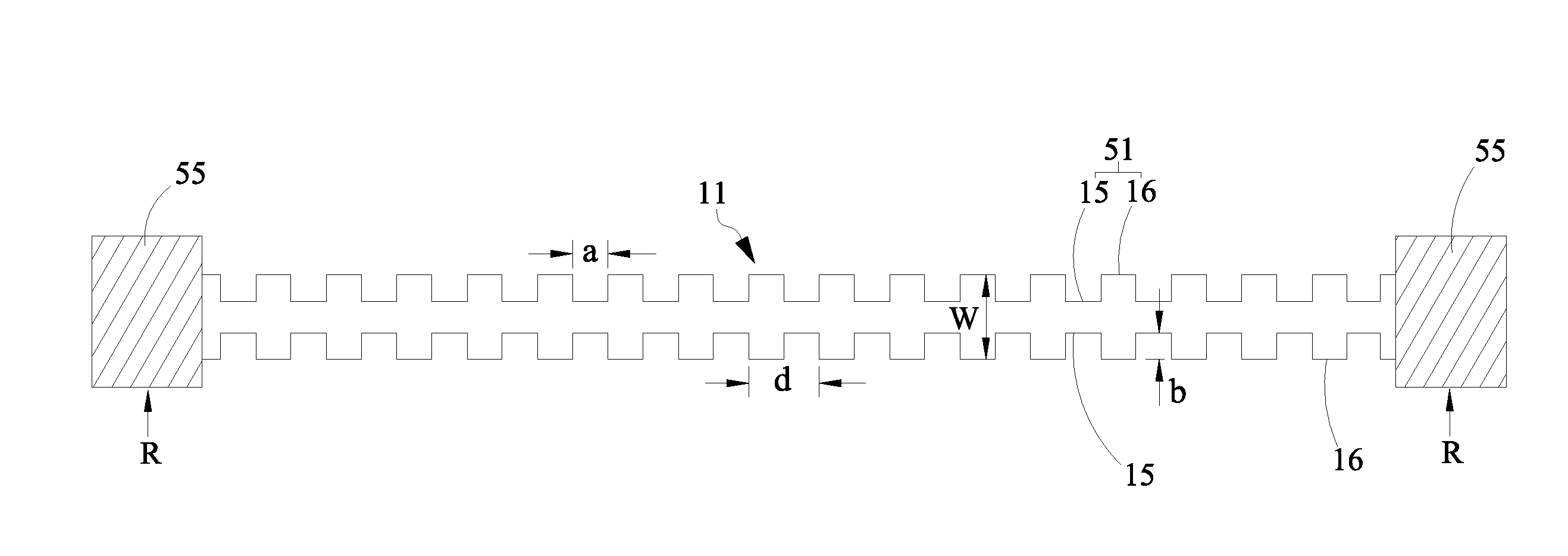 Microstrip isolation structure for reducing crosstalk