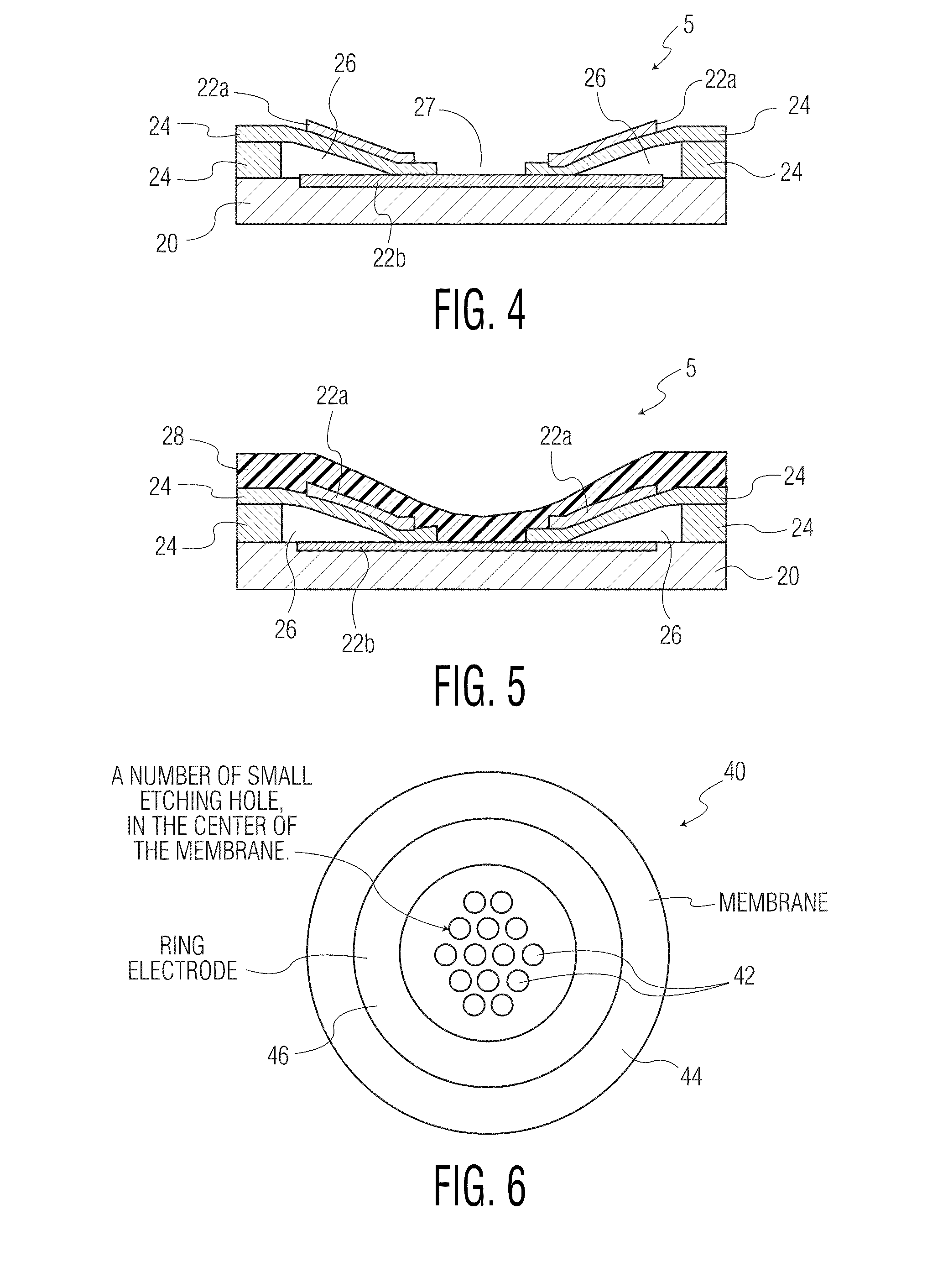 Method for production and using a capacitive micro-machined ultrasonic transducer
