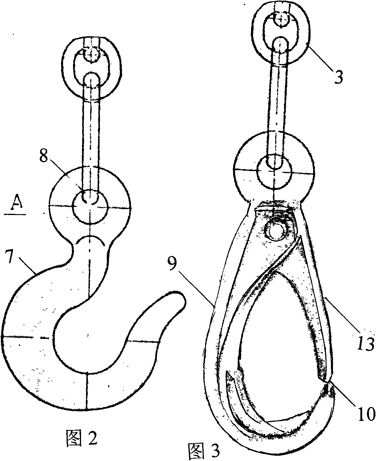 Annular chain safe device of winch for lifting