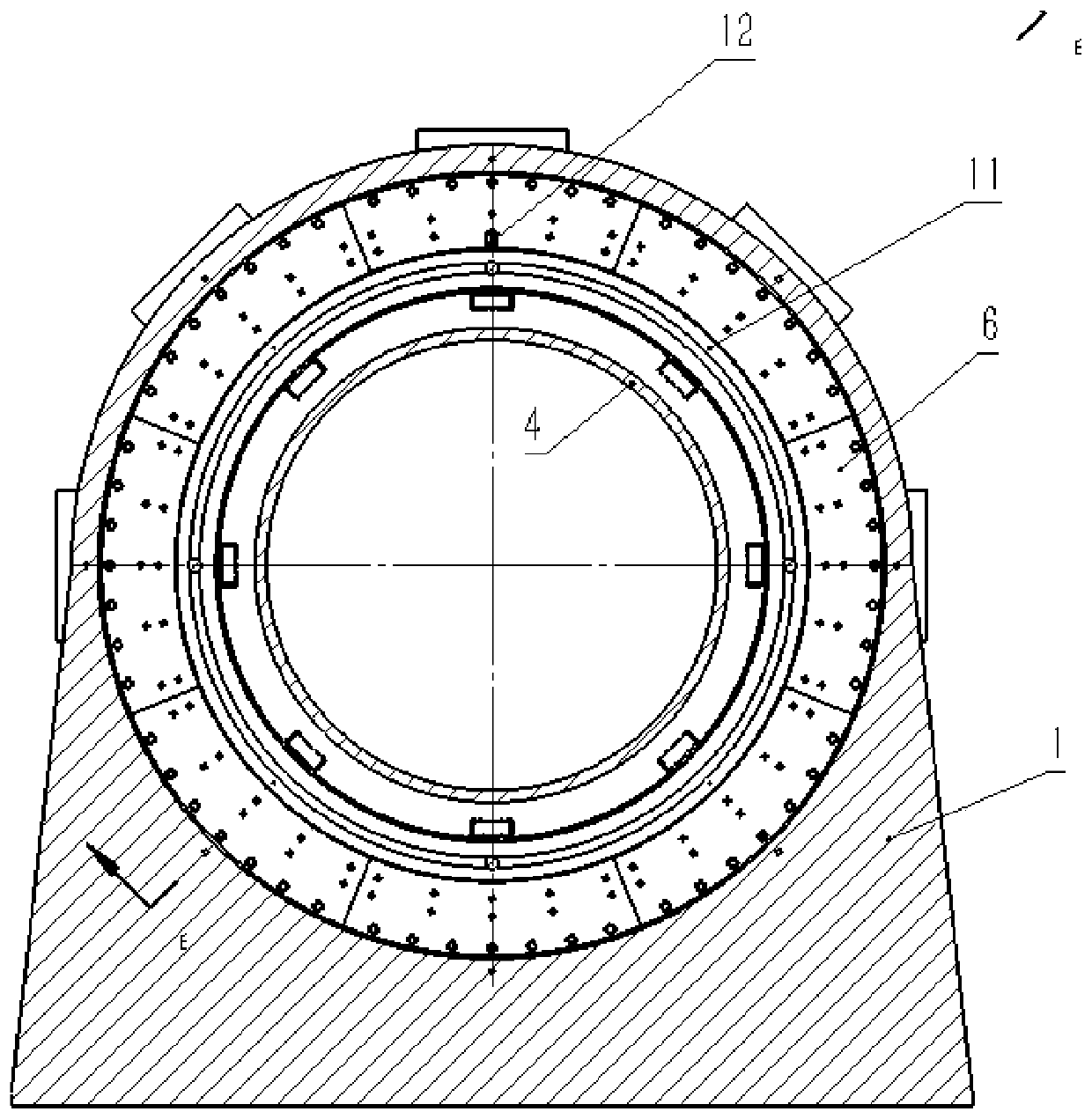 Ultra-low speed unit type splicing disc type magnetic levitation torque motor