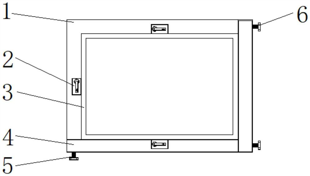 Clamp with double positioning structures for computer equipment machining