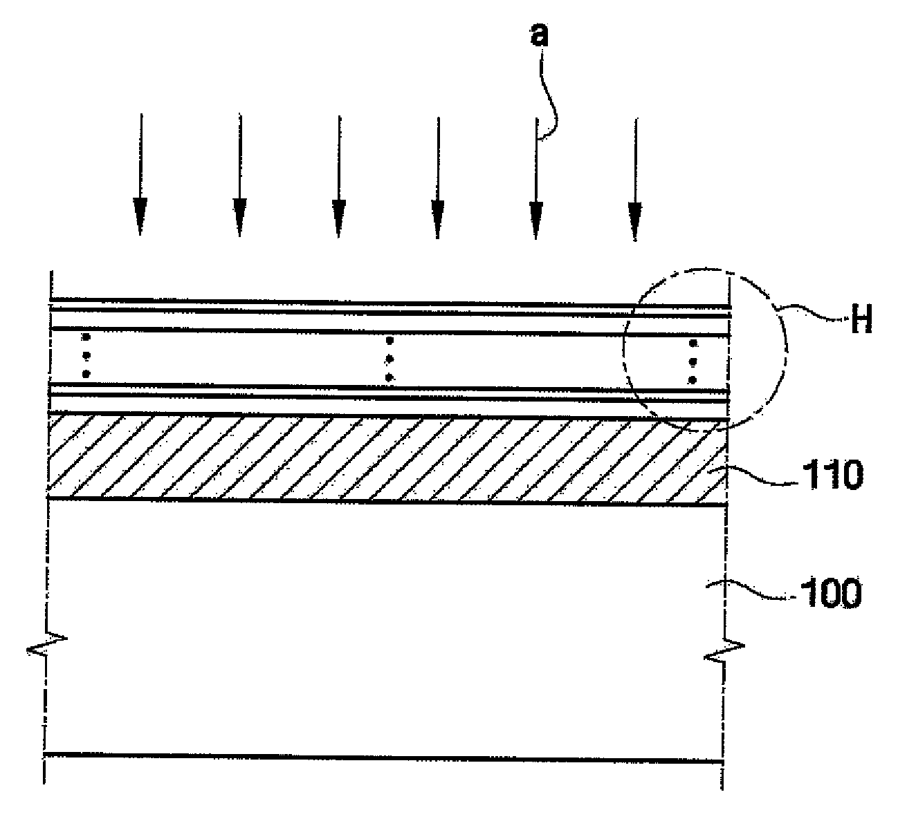 Semiconductor device comprising multilayer dielectric film and related method