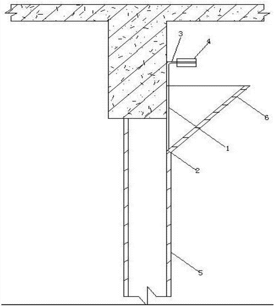 Method for dismantling concrete of dustpan feeding inlet of constructional column