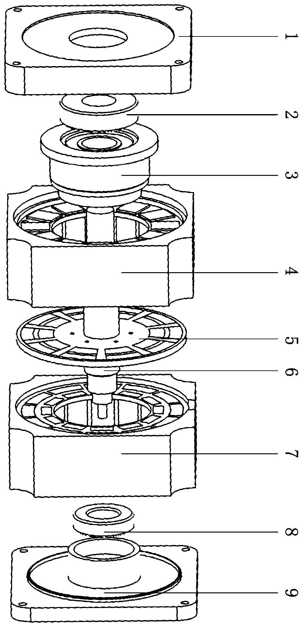 Disc type transverse flux permanent magnet brushless motor and method