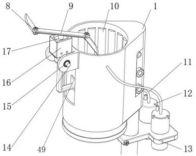 An airbag telescopic fruit picking and collecting device